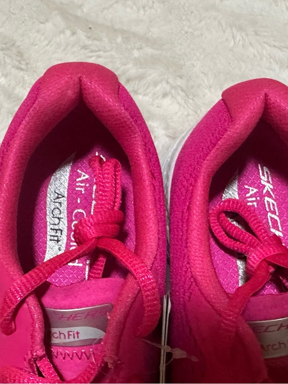 Skechers Women's Bright Pink Athletic Slip-On Sneakers - Picture 3 of 4
